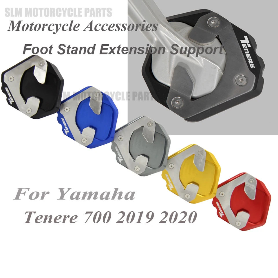 Kickstand Foot Stand Extension Podložka podložky na podložky Motocyklové príslušenstvo pre Yamaha Tenere 700 Tenere 700 Tenhere700 2021 2020