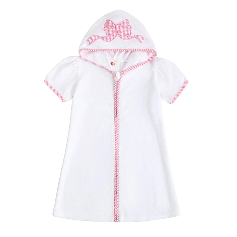 Kid Swim Cover-Ups Bow/Elephant vyšíva