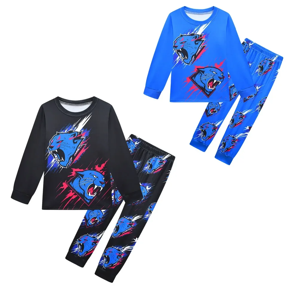 Kids Boys Anime Wolf s dlhým rukávom Trh Trousers Pants Set Outfit Halloween Cosplay kostým