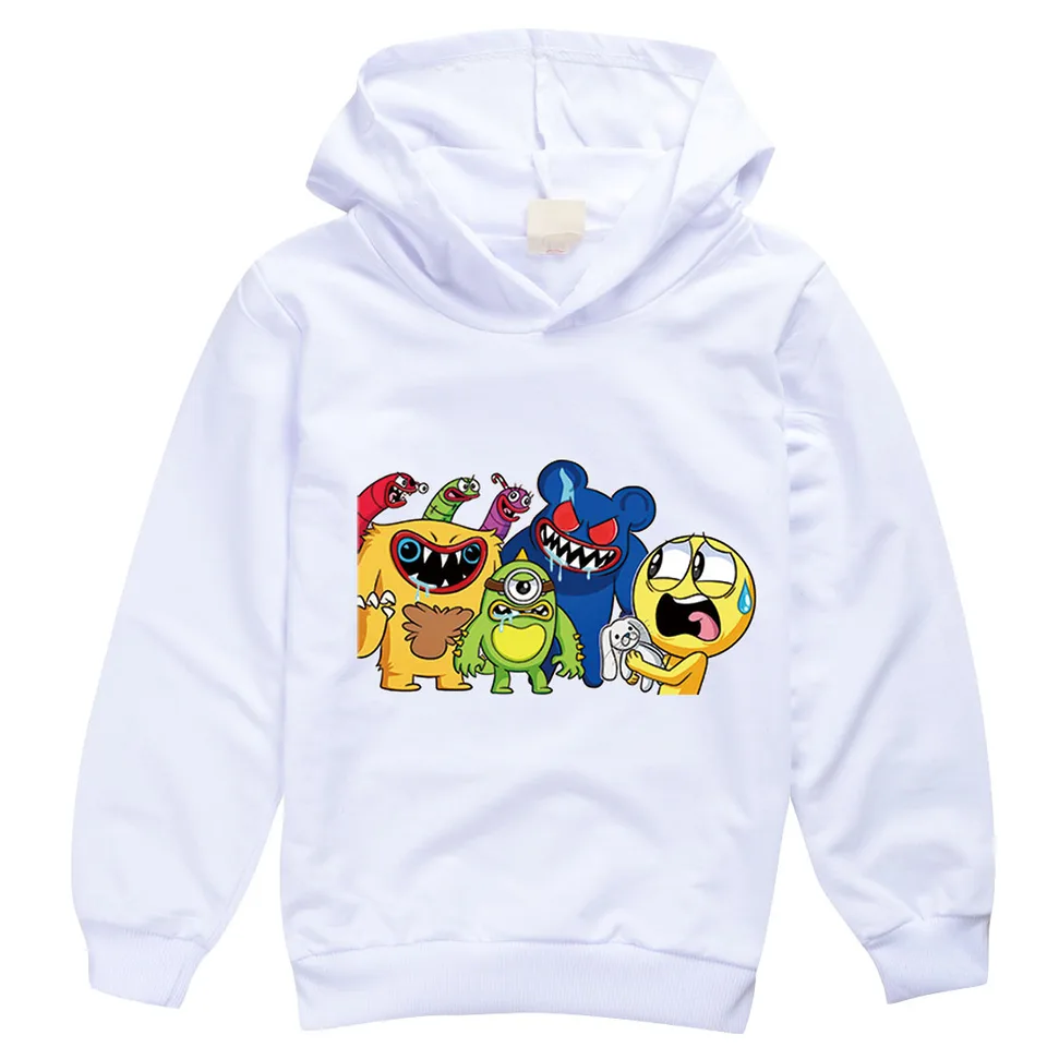 Kids Boys Joyville Game Thin Hoodie Anime Character Tlač Cosplay mikina vlnená šikanka skáka