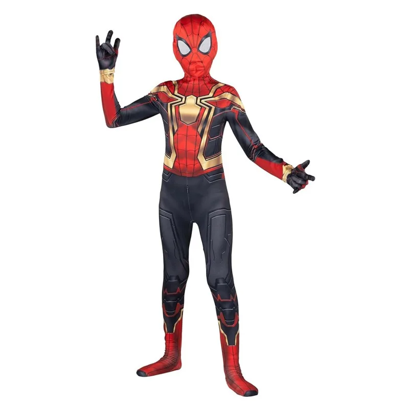 Kid's Classic Spider-Man integrovaný Zentai Suit Spiderma Cosplay kostým Marc Spector kostým Uniformný kostým Halloween pre deti