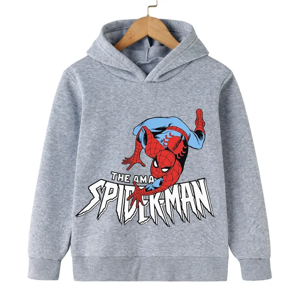 Kids jar jeseň spiderman mikiny módna karikatúra tlač bábätká oblečenie chlapci Príležitostné topy mikiny 2-14 rokov staré