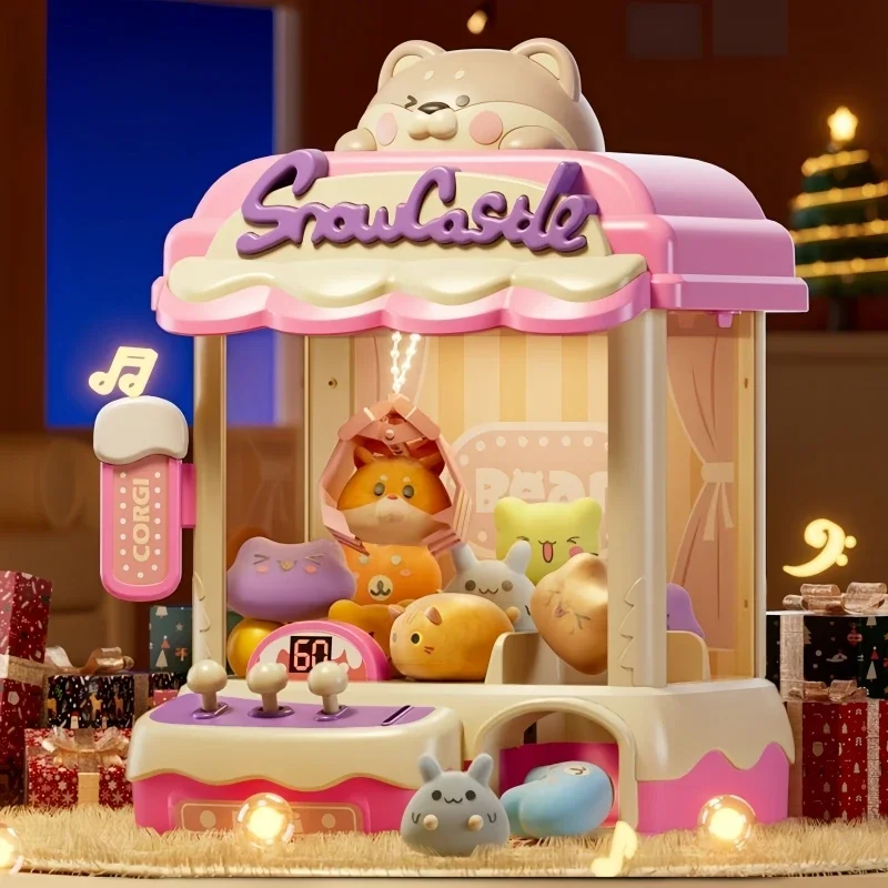 Kids Mini Claw Machine Hračky mince prevádzkované ceny hry Gashapon Plush Doll Arcade Crane Crane Predajcovia strojov