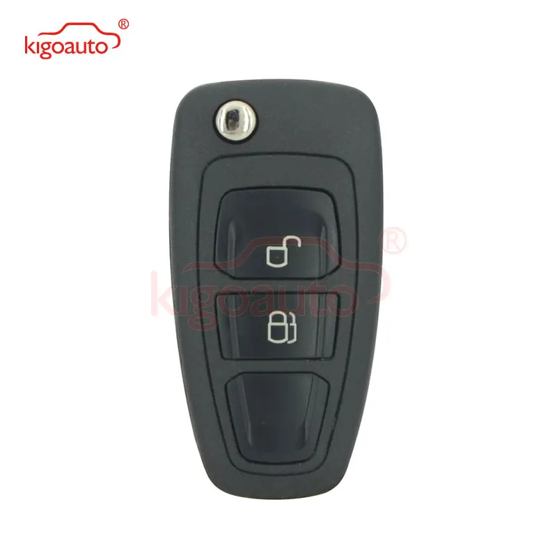 Kigoauto 5WK50165 Flip Key 2 Button 434MHz FSK 4D63 Chip HU101 pre Ford Ranger 2011 2012 2013 2014 2015 2015