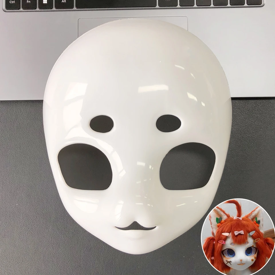 Kigurumi Base Beast hlava lebka maska ​​cosplay cosplay fursuit zvierat mačka lebka DIY zahusťované plastové masky karnevalové anime party kostým prop