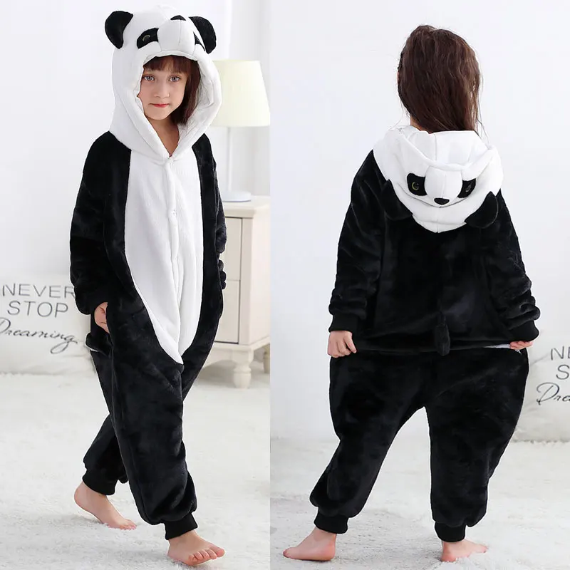 Kigurumi pyžamy pre deti dievčatá chlapci chlapci kravy zvieracie pyžamy deti spánok