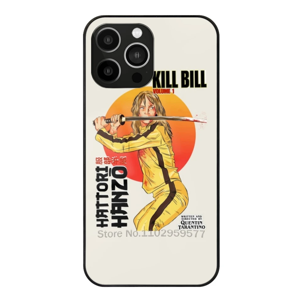 Kill Bill Vol 1 Pase Temped Glass pre iPhone 15 14 13 11 12 Pro 8 7 plus x xr xs pokrýva zabitie Bill Kill Bill Vol Hatori