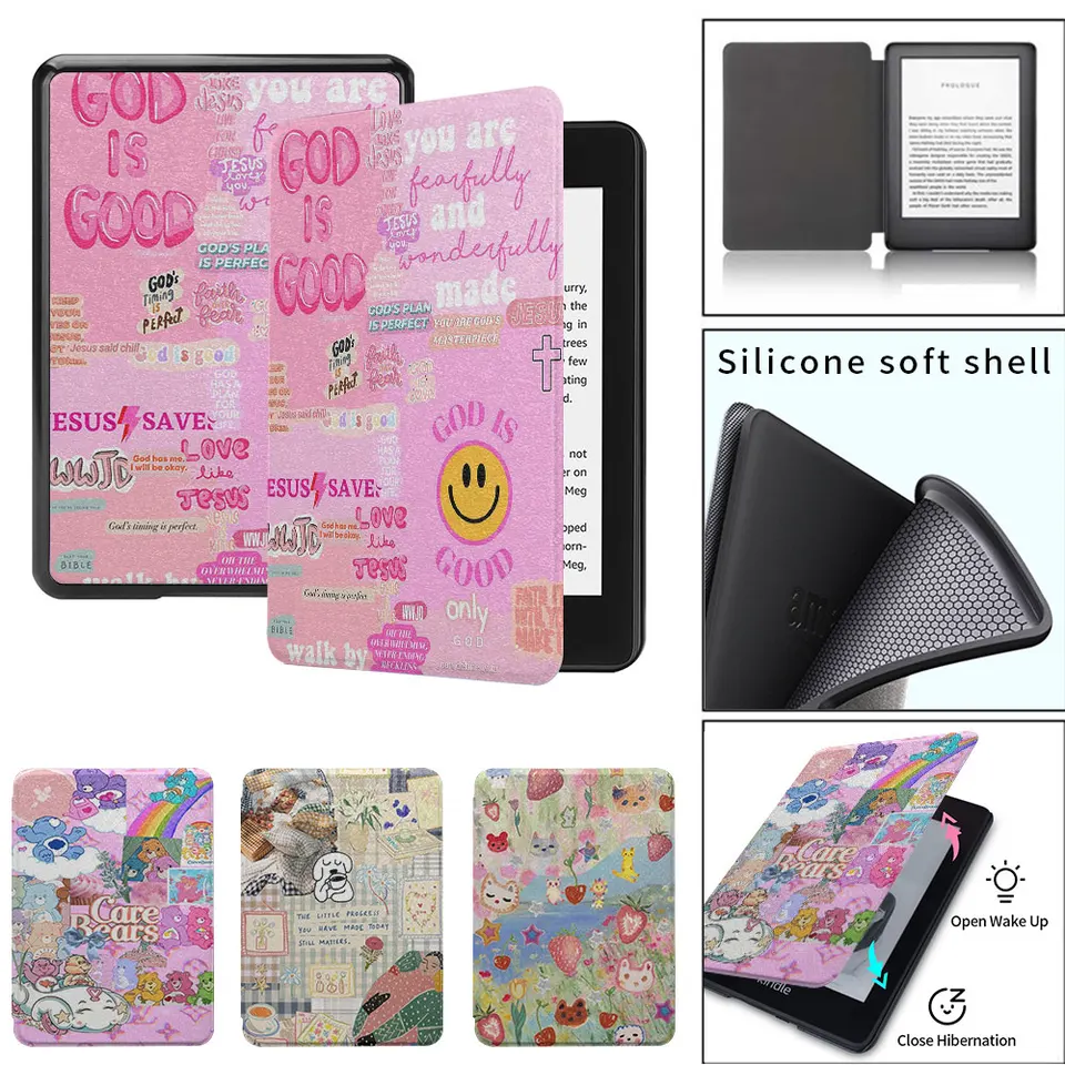 Kindle Case Paperwhite3th 4th 5th 5. Silikone Soft Shell Funda 2021 11. 8. generácia 2022Kindle mládežnícke vydanie TPU kožené puzdro