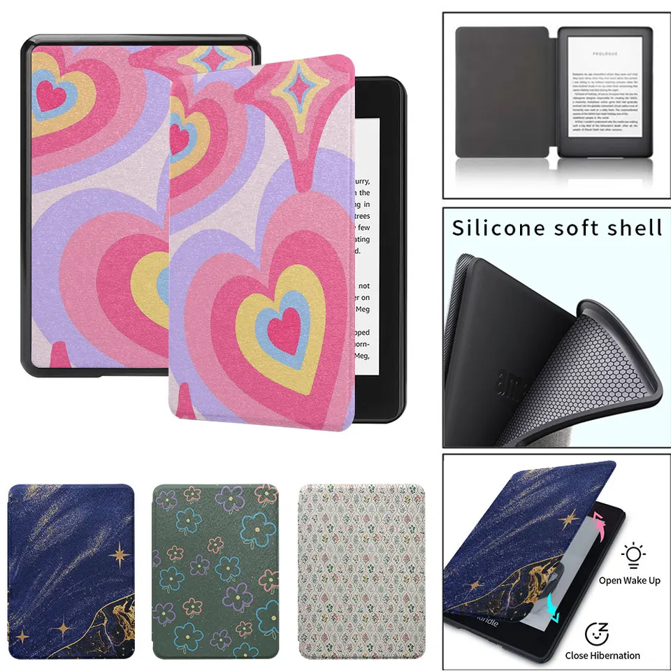 Kindle Case Paperwhite4th 5. Silikón mäkký škrupina Funda 2021 11. 8. generácia papierovej doby 11. 2. 3. 3. puzdro Kindle