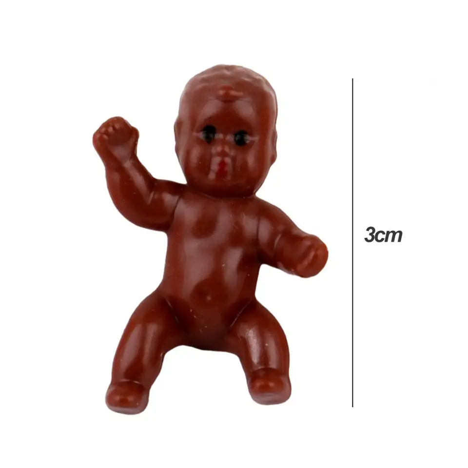 King Cake Baby figuríny 10 Mini plastové detské figuríny ozdoby pre bábätko Darček Darček pre dekoráciu Opätovné použiteľné PVC Babies