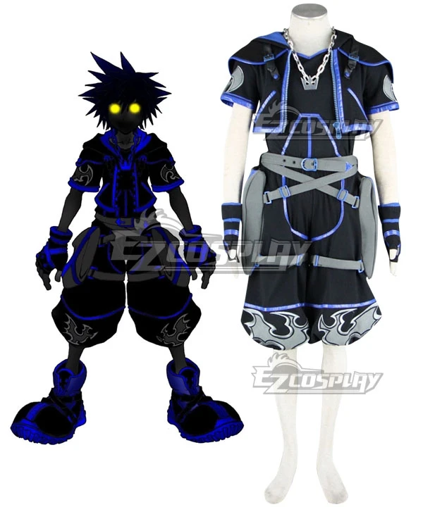 Kingdom Hearts 2 Anti Sora Cosplay kostým Dark Sora outfit Halloween Karneval kostým