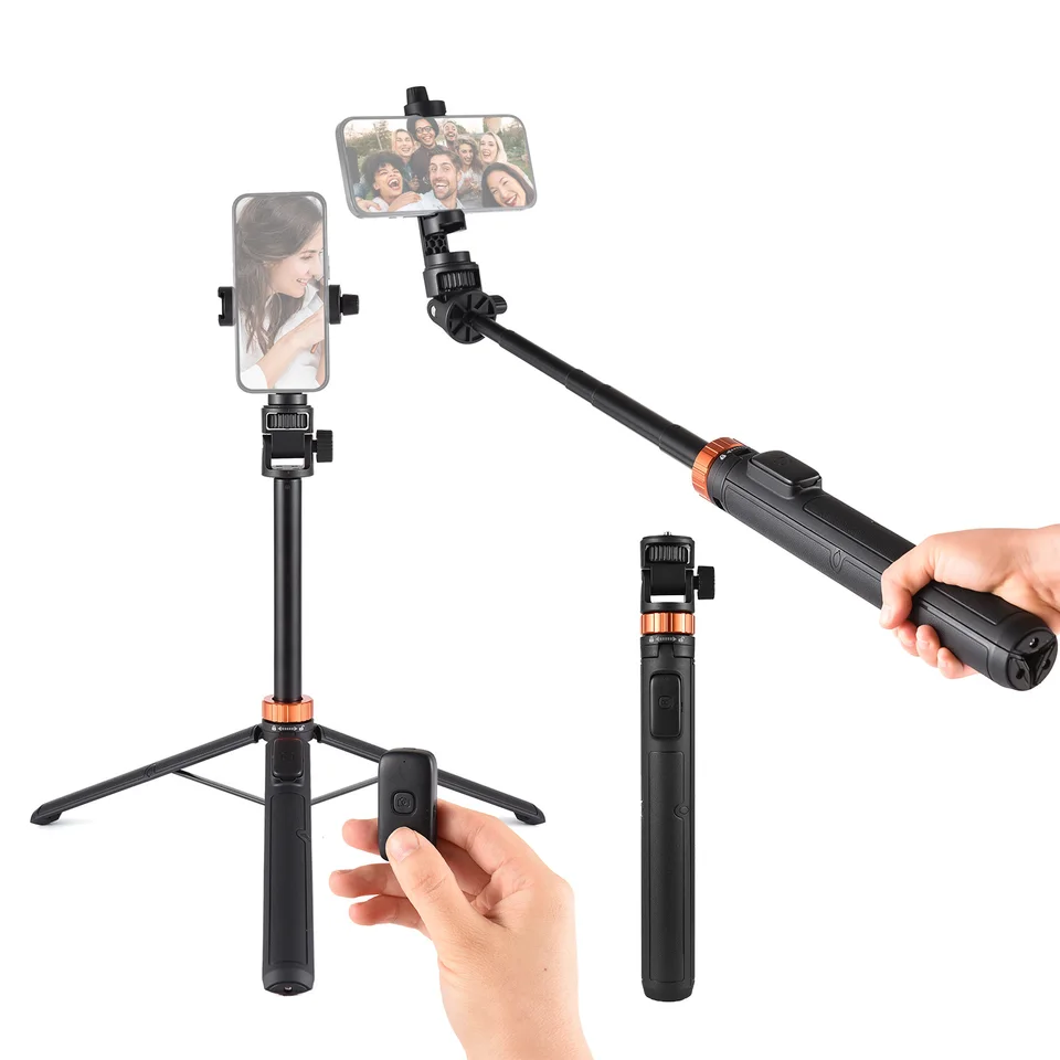 Kingjoy M080 70-palcový roztiahnutý selfie palica TREDOD Desktop Statív so vzdialeným uzávierkou pre vlog selfie živé vysielanie