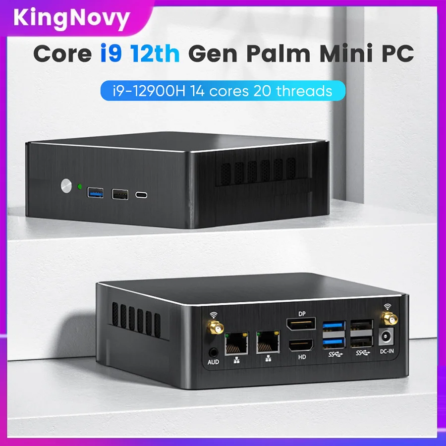 Kingnovy Intel 12. Gen Gamer Mini PC I9 12900H i7 1260p i5 1235U Windows 11 Herný počítač Dual LAN 2,5G Mini Desktop WiFi6