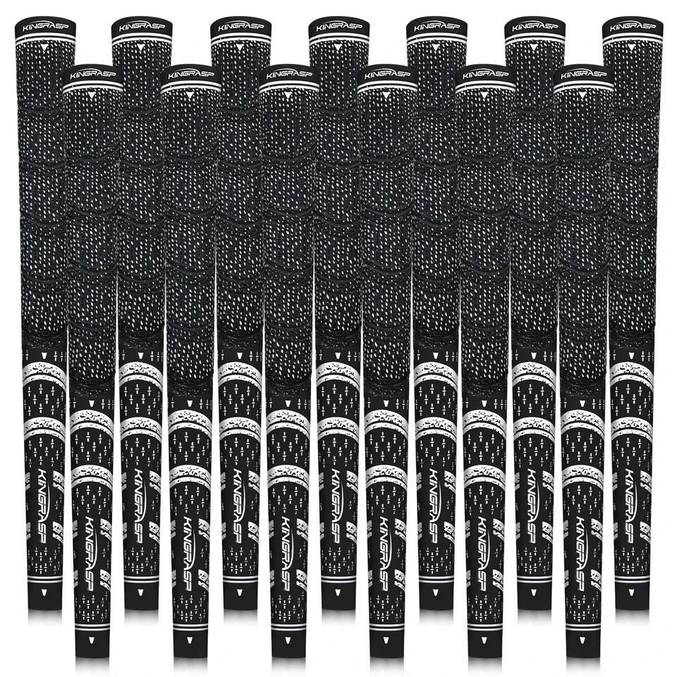 KingRasp Golf Grips Stredne bavlnené rukoväte s nekĺzavým potu, absorbujúci útržky, ktoré absorbujú nárazové úchopy, viacfarebné dostupné k dispozícii