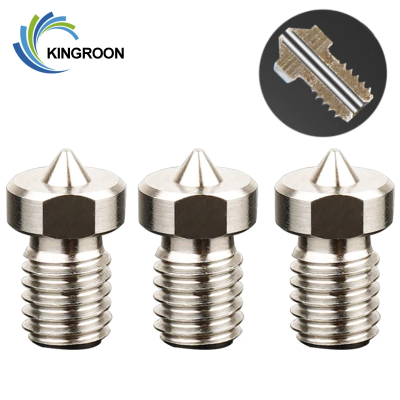 Kingroon E3D V5 V6 Tryska M6 vlákno 0,2 mm 0,4 mm Titán zliatiny trysky 3D tlačiareň Extruder Hotend Dýza pre 1,75 mm vlákno vlákna