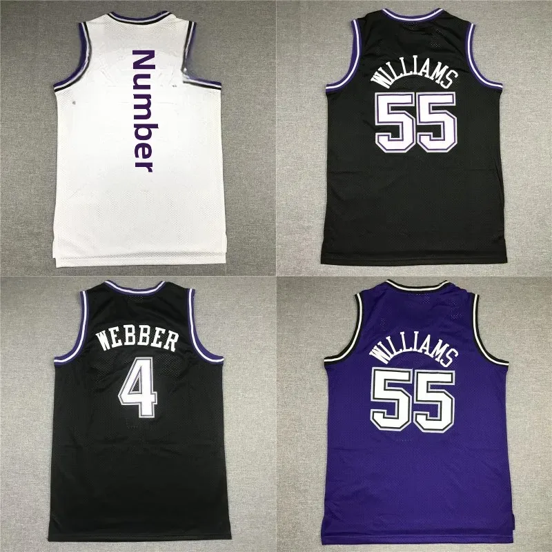 King's Jersey Vyšívaný basketbalový uniformný letný bežecký vesta Športové košele 55 Welemans 4 Weber