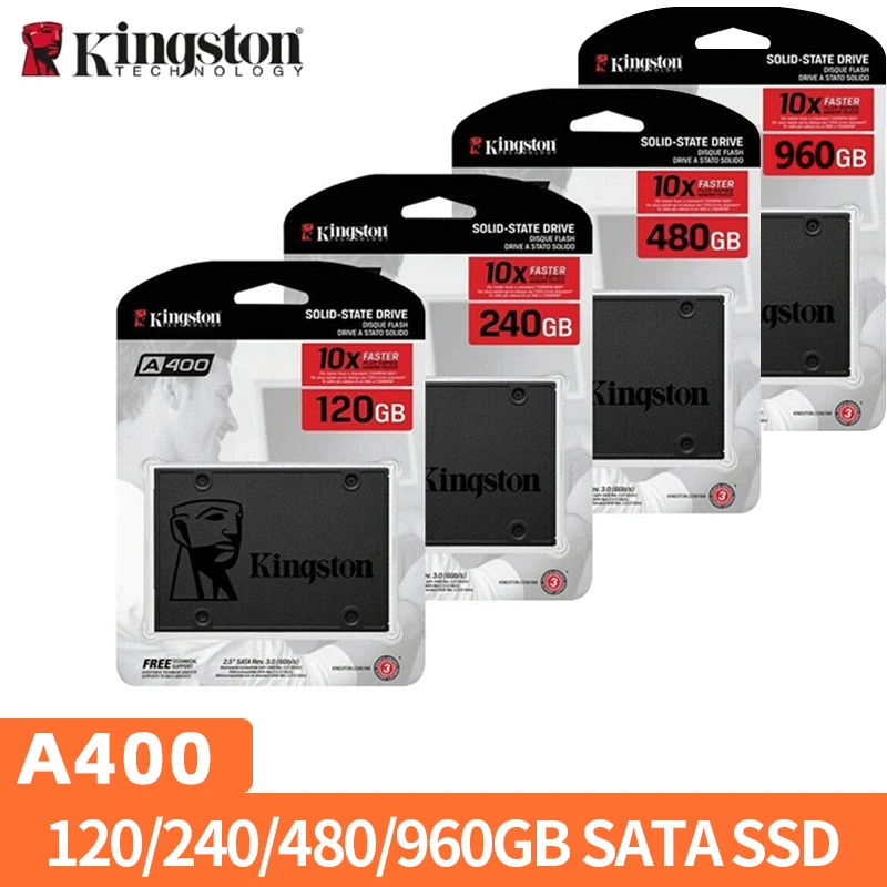 Kingston SSD Internal Solid State Drive A400 960 GB 480 GB 240 GB 120 GB 2,5 palca SSDS SATA III HDD HDD THO DISKA PRE DÁSKY PSP