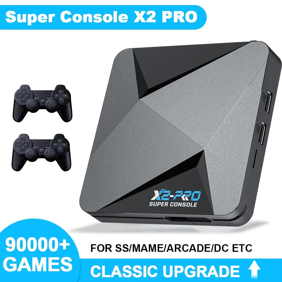 Kinhank Super Console X2 Pro 4K Prenosné videohry konzol 100 000 retro hier 70 emulátor pre PSP/PS1/Sega Saturn