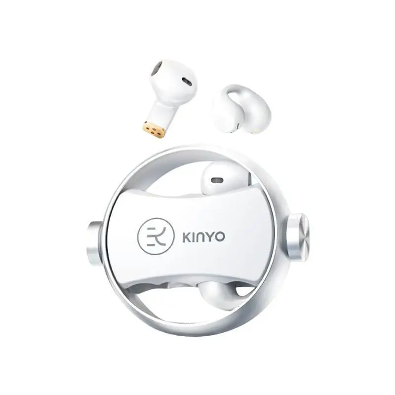 Kinyo Wireless Bluetooth slúchadlá A20, náhlavná súprava na uši, uši na uši 2in1, s rotujúcou puzdrom na nabíjanie, vonkajším športovým slúchadlám