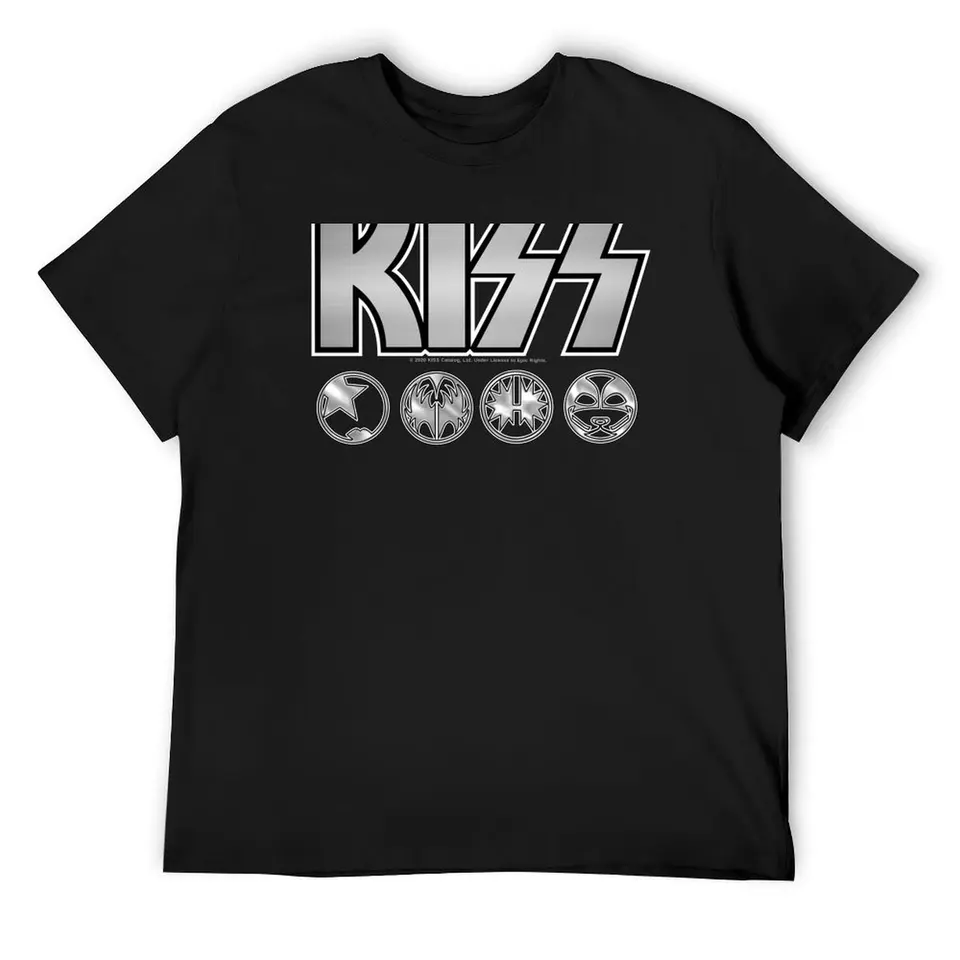 KISS LOGO SILLER V3 SKLACHILD DEMON SPACMAN CATMAN THIRN RAPPER Grafické odpaliská letné vrcholy rýchle sušenie pánske tričká