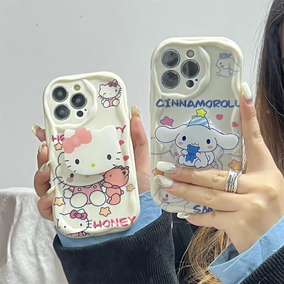 Kitty Cinnamoroll Držiteľ puzdra pre vivo Y53 Y21 Y33S Y15S Y22S Y17S Y100 Y02S Y76 Y36 Y30 Y35 V30 V29 V23 PRO V23E V27E V30E V29E