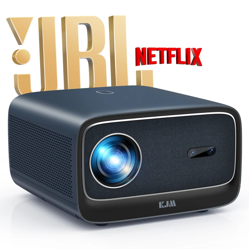 KJM 2500ansi JBL reproduktor projektor 5G WiFi projektory 4K FullHD1080p Netflix Dolby Smart HDR10 4P/4D Autofocus Home Video Video Beamer