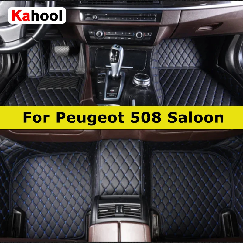 Klahool Custom Car podlahy rohože pre Peugeot 508 Saloon Auto Carpets Foot Coche Accessorie