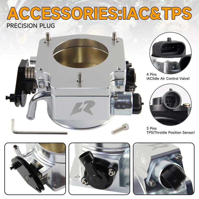 Klapka Body92mm +TPS IAC +adaptér Fit Fot Fot GM Gen III LSX LS LS1 LS2 LS7