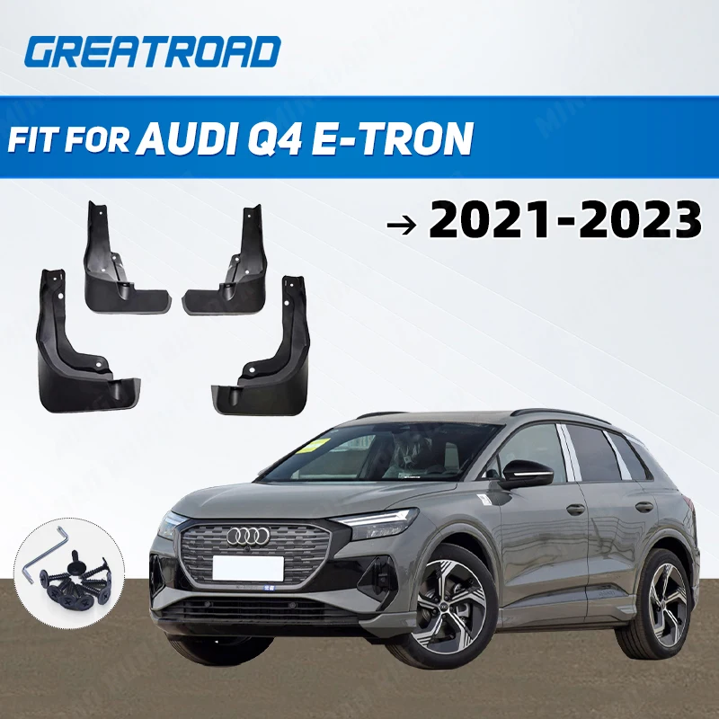 Klapky na bahno pre Audi Q4 E-Tron 2021 2022-2023 Mudflaps Splash Guards Bahen Flap Mudguards