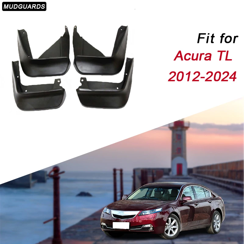 Klapky na bahno špecifické pre vozidlo pre Acura TL 2012-2024 Vlastné fender Fender Splash Guards pre autá High Duty a Rýchlo na inštaláciu