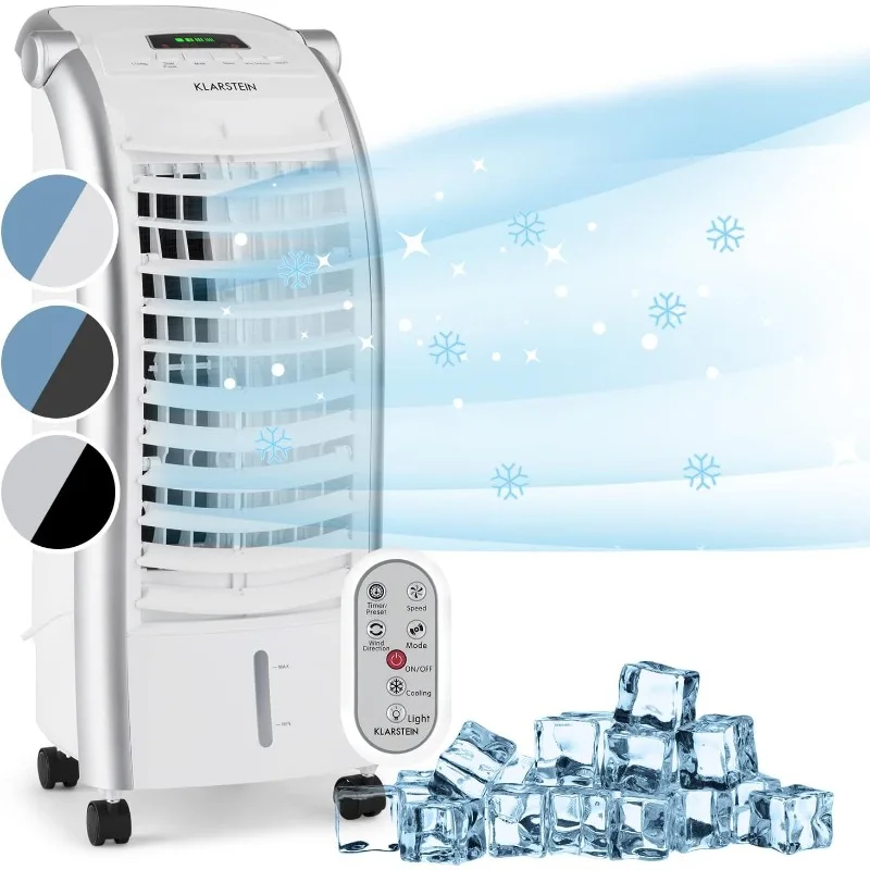 Klarstein Maxfresh 3-v-1 Mobile Air Conditioner: Vzduchový chladič, ventilátor a zvlhčovač, 55 watt, 444 m³/h, 4 rýchlosti, oscilácia