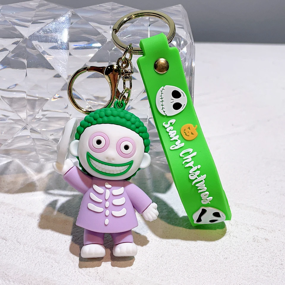 Klasická kreslená figúrka Jack Skallington Keychain Disney Nightmare pred vianočnými keyringmi batohové doplnky