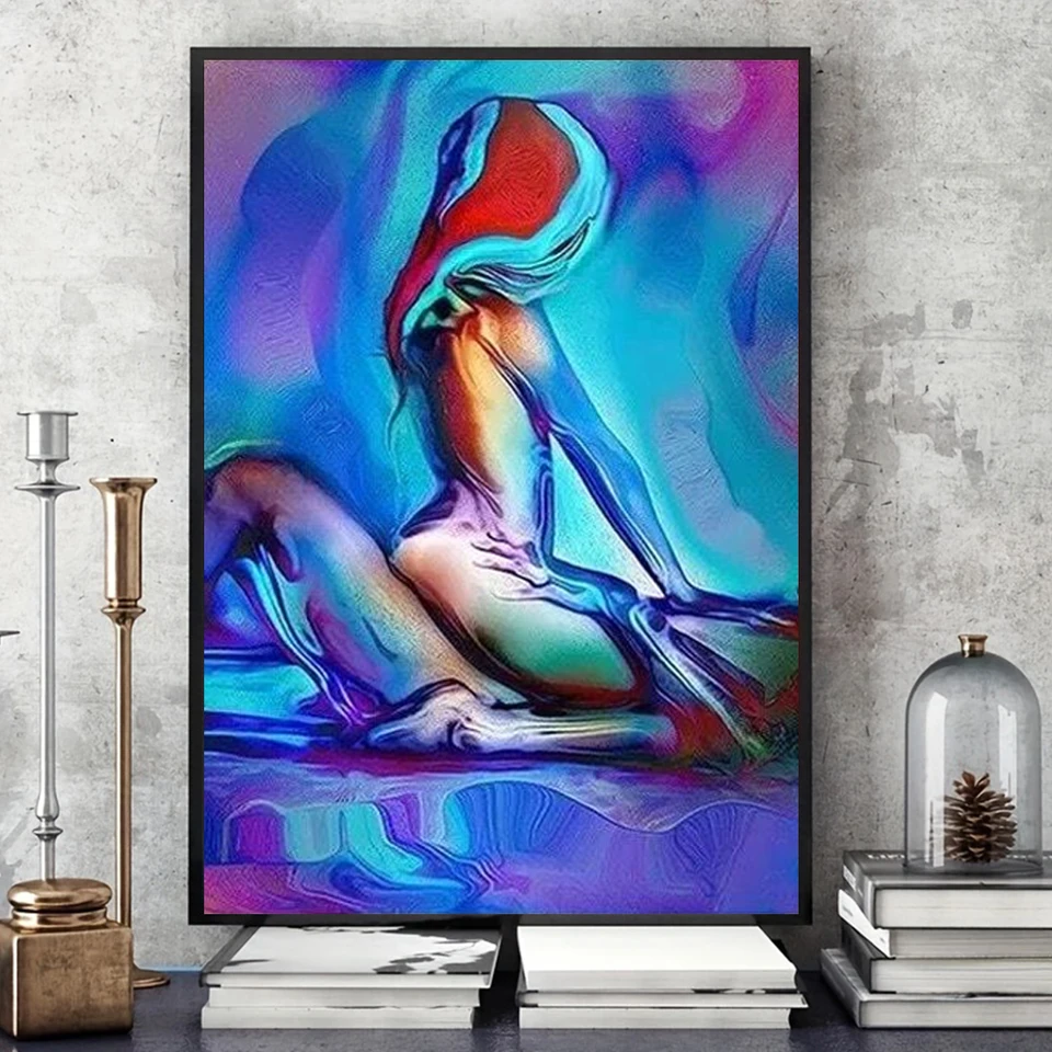 Klasické abstraktné nástenné umenie nahé mužské ženské sexy hd plátno tlač Plagát domov obývacia izba Spálňa dekoratívna maľba