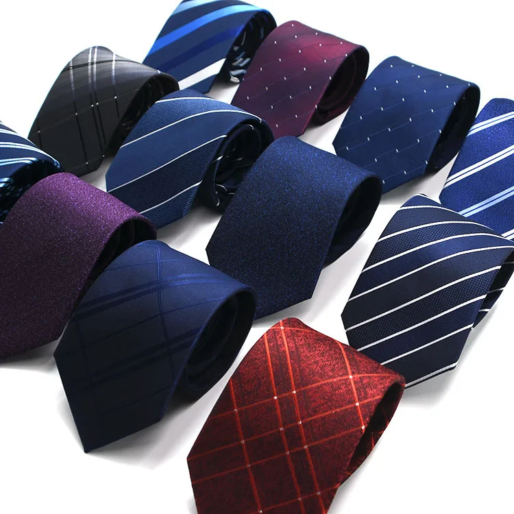 Klasické kravaty krku pre mužov pre mužov Príležitostné obleky kravaty Greatas Stripe Blue Mens Kravaty pre podnikanie svadba 8 cm šírka Men kravaty