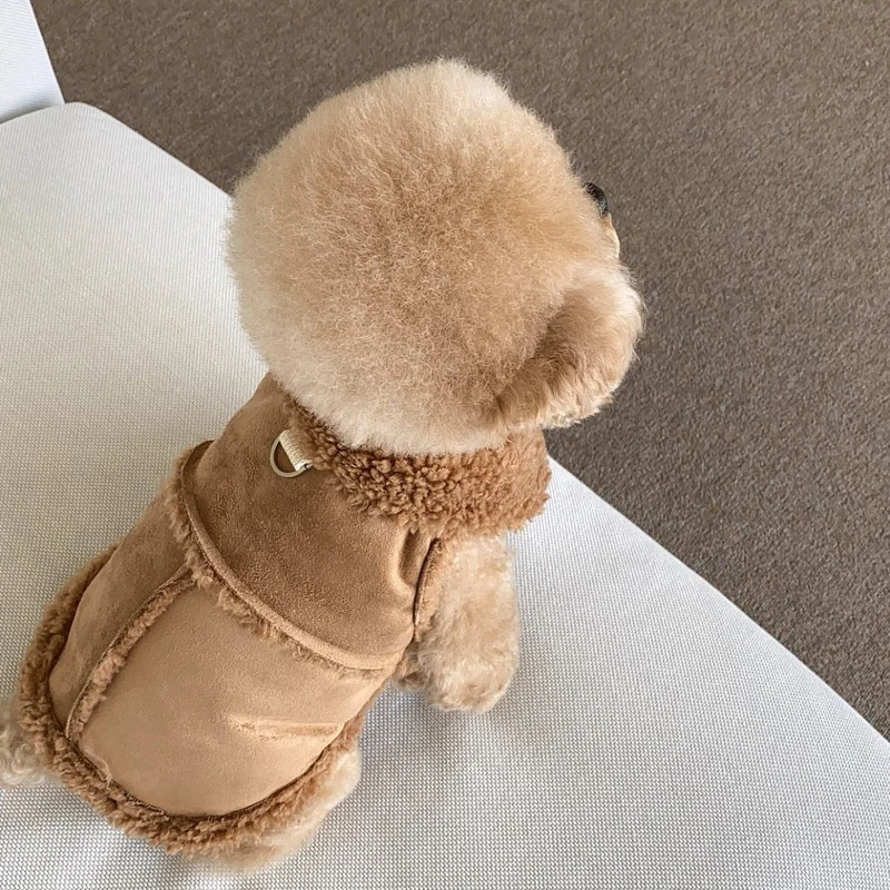 Klasické masívne psie vesty zimné fleece teplé domáce zvieratá oblečenie teplá vesta pre malé stredné psy bundy mačky pádové oblečenie trakcia