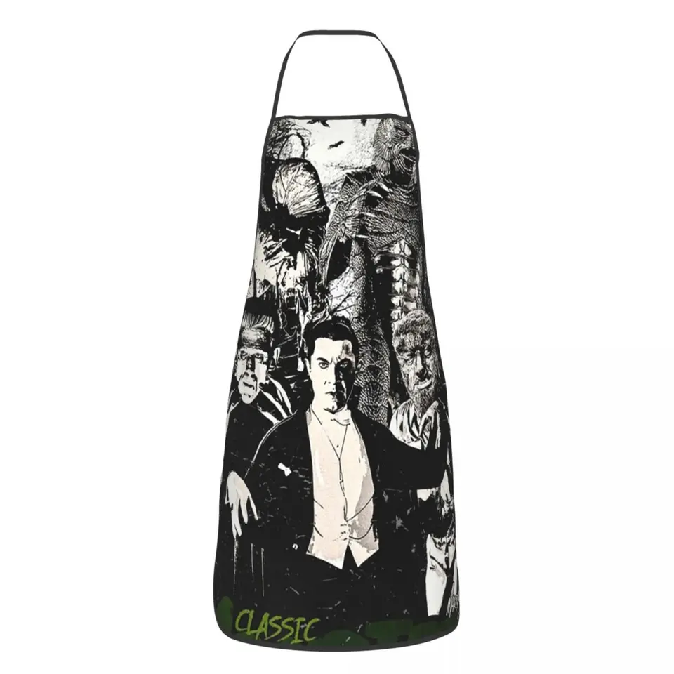 Klasické príšery zástera šéfkuchár varenie pečenie Tabier nepremokavá podboha čistenie kuchyne Pinafore for Women Men Záhradníctvo