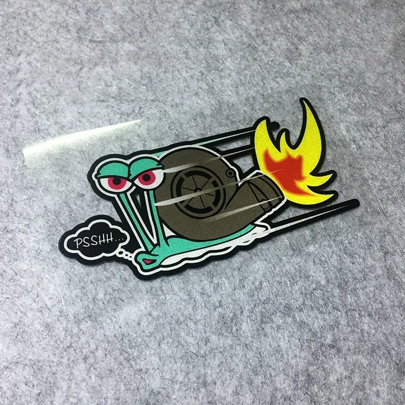 Klasický dizajn vtipný psshh slimák turbo nálepky Vinyl Motorcross CardCal Reflec závodné nálepky zdobia pre nálepku automobilov