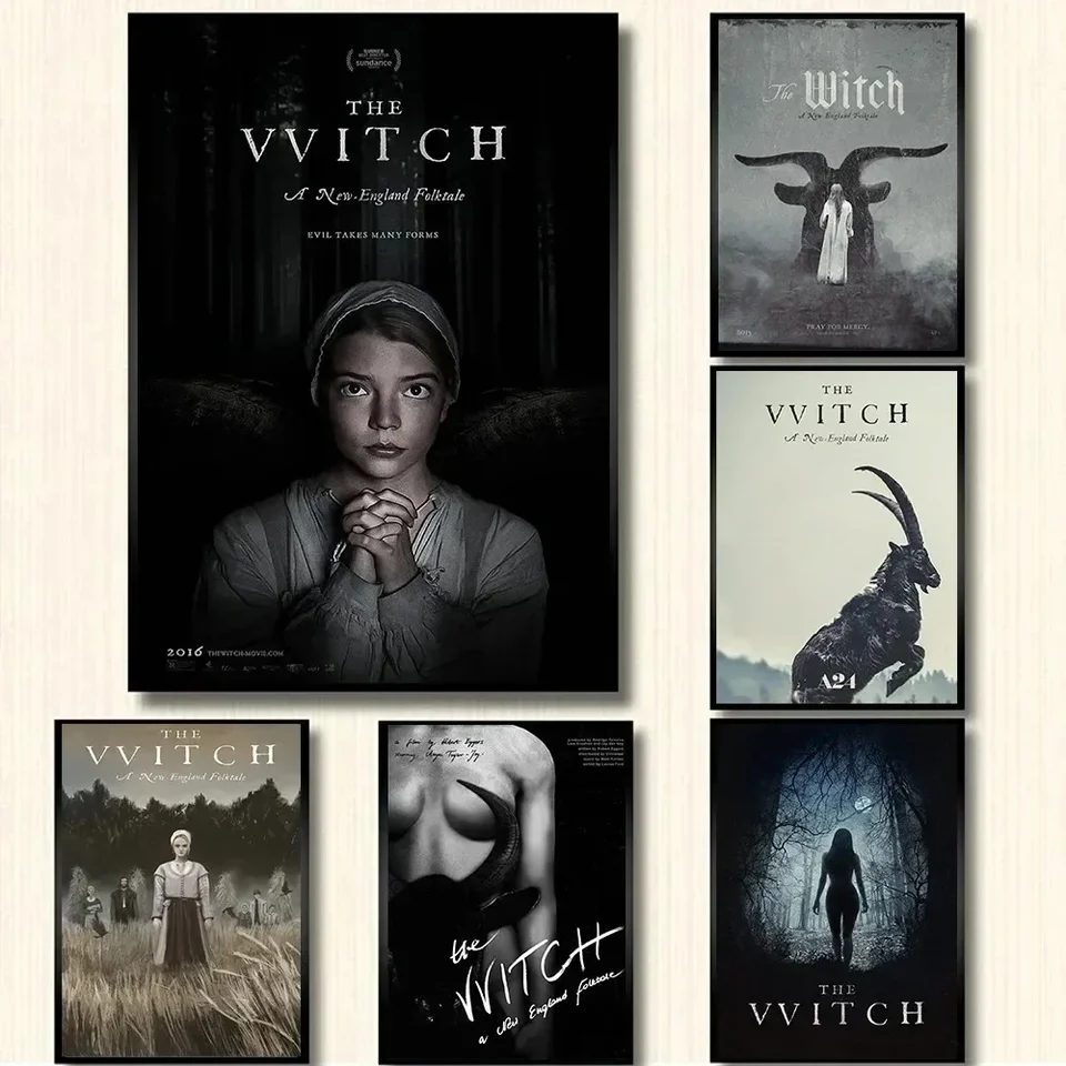 Klasický horor film Vvitch plagát čarodejnícky film Vintage plátno maľba nástenné umelecké obrázky interiérová domáca koľaj