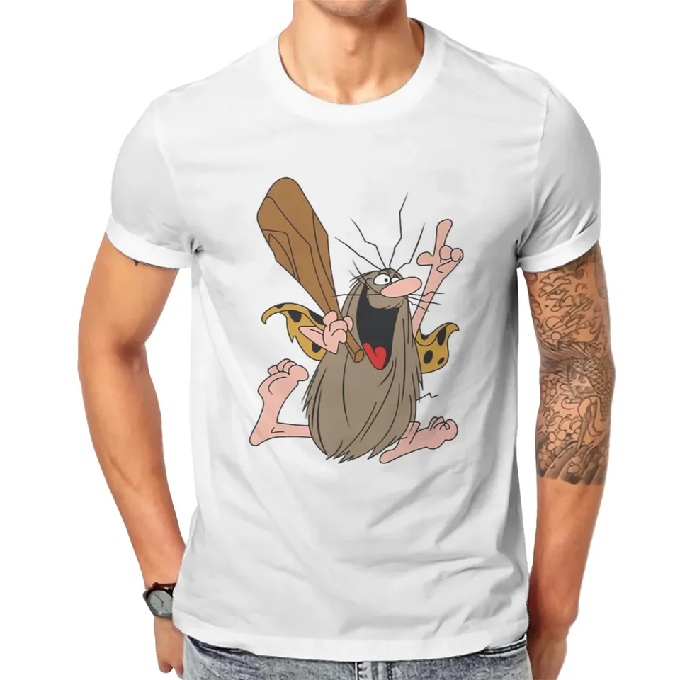 Klasický kapitán Caveman Cavey z 80. rokov Cartoon T tričko Hanna Barbera Grafické tričká Summere Ženy Men módne bavlnené tričká Tops