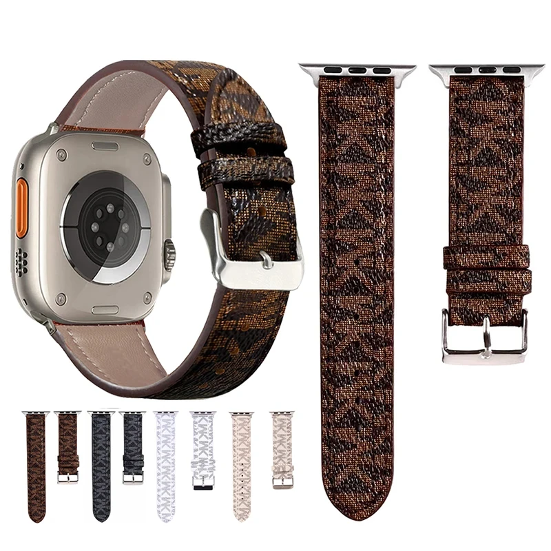 Klasický kožený remienok pre Apple Watch Band 44 mm 45 mm 49 mm 38 mm 42 mm 40 mm 41 mm dizajnér retro náramok Iwatch Ultra 8 7 6 5 pásmo