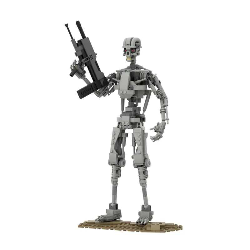 Klasický mechanický terminátor T-800 BONE BATTLE BATTLE BUDOVANIE KITY KITY ZLATIE MECHA MODELY Hračky pre deti pre deti