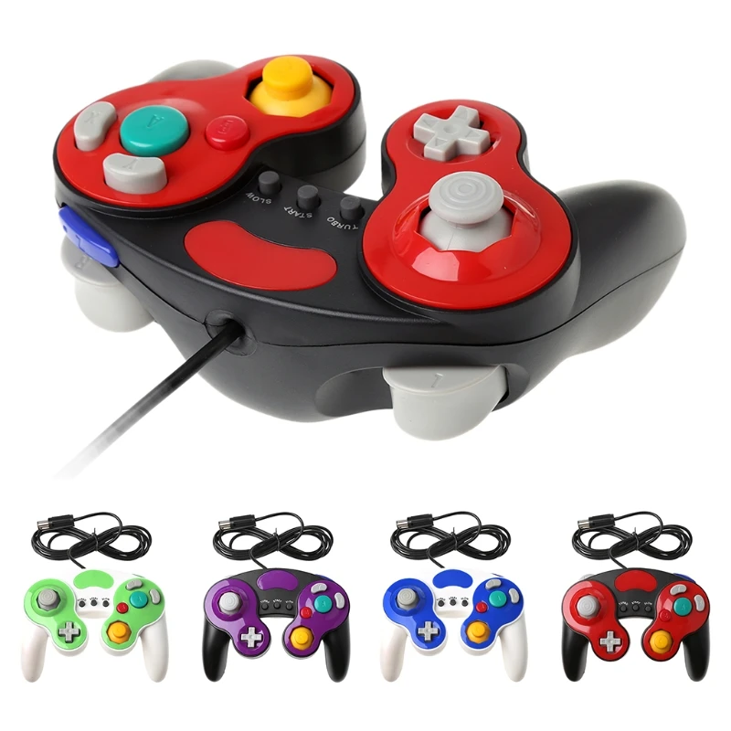 Klasický plastový káblový ovládač hier Gaming Remote GamePad Joypad Joystick for Wii pre výmenu hernej podložky NGC