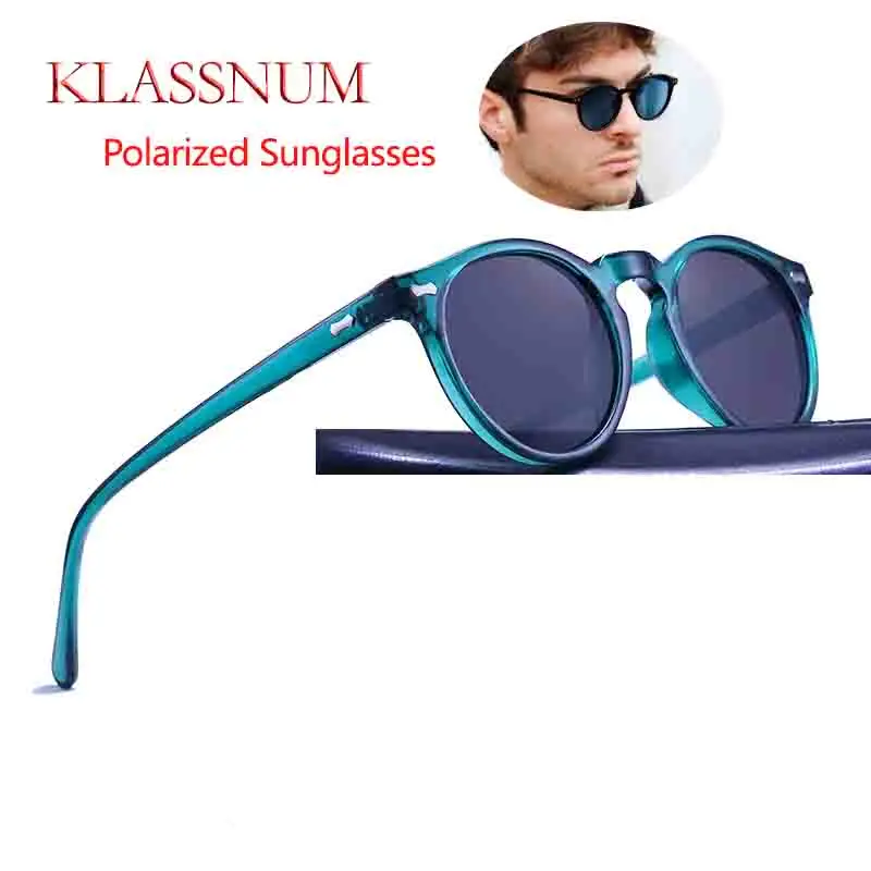 Klassnum Vintage Cat's Eye Eye Polarizované slnečné okuliare Men dizajnérske dizajnérske okuliare Shades Shades Beach UV400 Goggles Gafas de Sol