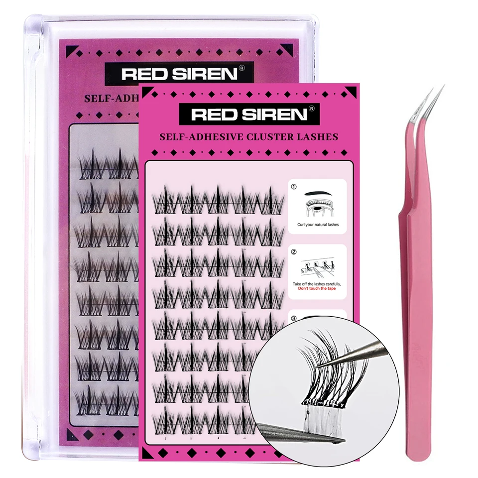 Klastre riasy Nestanové žiadne lepidlo Nepotrebné vlastné lepiace mihalnice Kórejský make -up prírodný vzhľad múdry individuálne mihalnice nové manga riasy