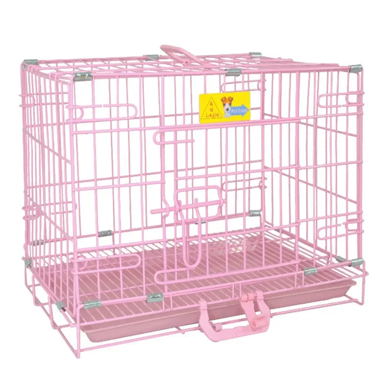 Klietka pre psov Cage Cage Odvážny skladací prenosný prenosný a stredne malý malý psí medvedí psie psie pieskové drôty mačka naliať chat