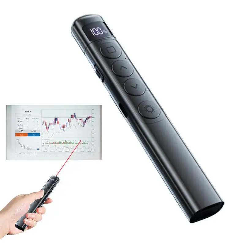 Kliknutie s červeným ukazovateľom 100 dní pohotovostné bezdrôtové prezentácie Clicker Ergonomic Class Tool Prezentácie Dodávky