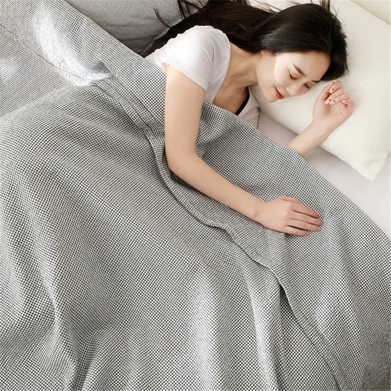 Klimatizačná miestnosť spánok prikrývka pokrývka 150cmx200cm 200 cmx230cm leto dospelých Plaid Plaid Sleep Bedding Deak Domov textil