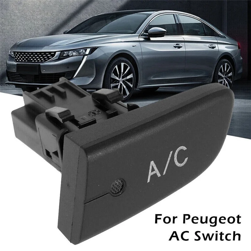 Klimatizácia AC Switch Stlačte tlačidlo 6554 KX Výmena za Peugeot 107 Citroen C1 Toyota Aygo Auto Accessories