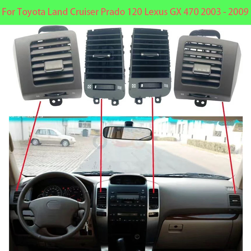 Klimatizácia klimatizácie spoločnosti HY Car pre Toyota Land Cruiser Prado 120 Lexus GX 470 2003 - 2009 Trestný výtok