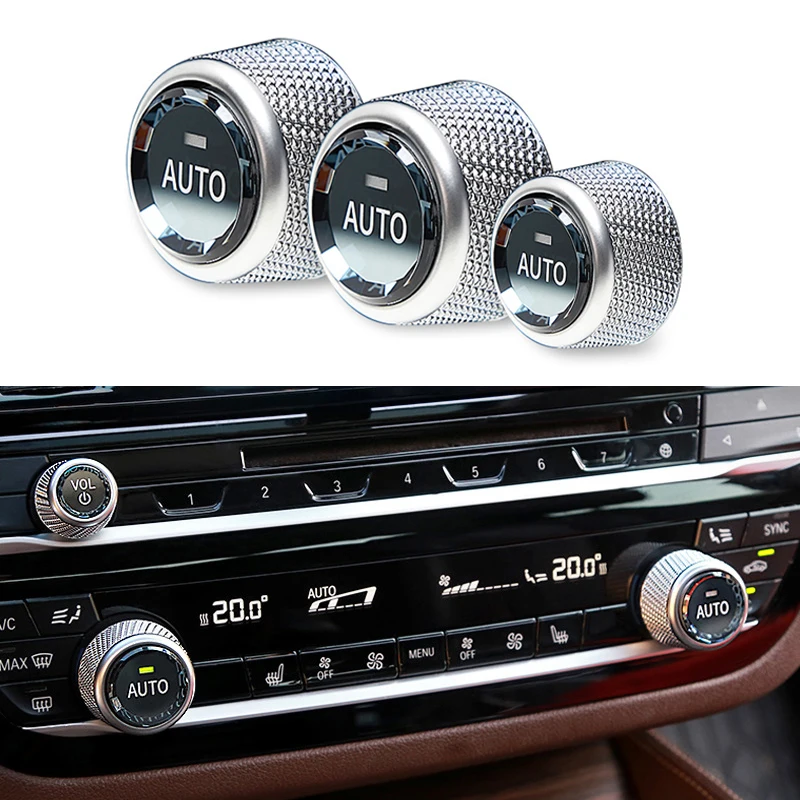 Klimatizácia kryštálových automobilov Klibátory Zvuk Audio Control Cover Prsteň pre BMW 1-7 séria F30 F10 F10 X3 X4 X5 X6 X7 Z4 F32 F20